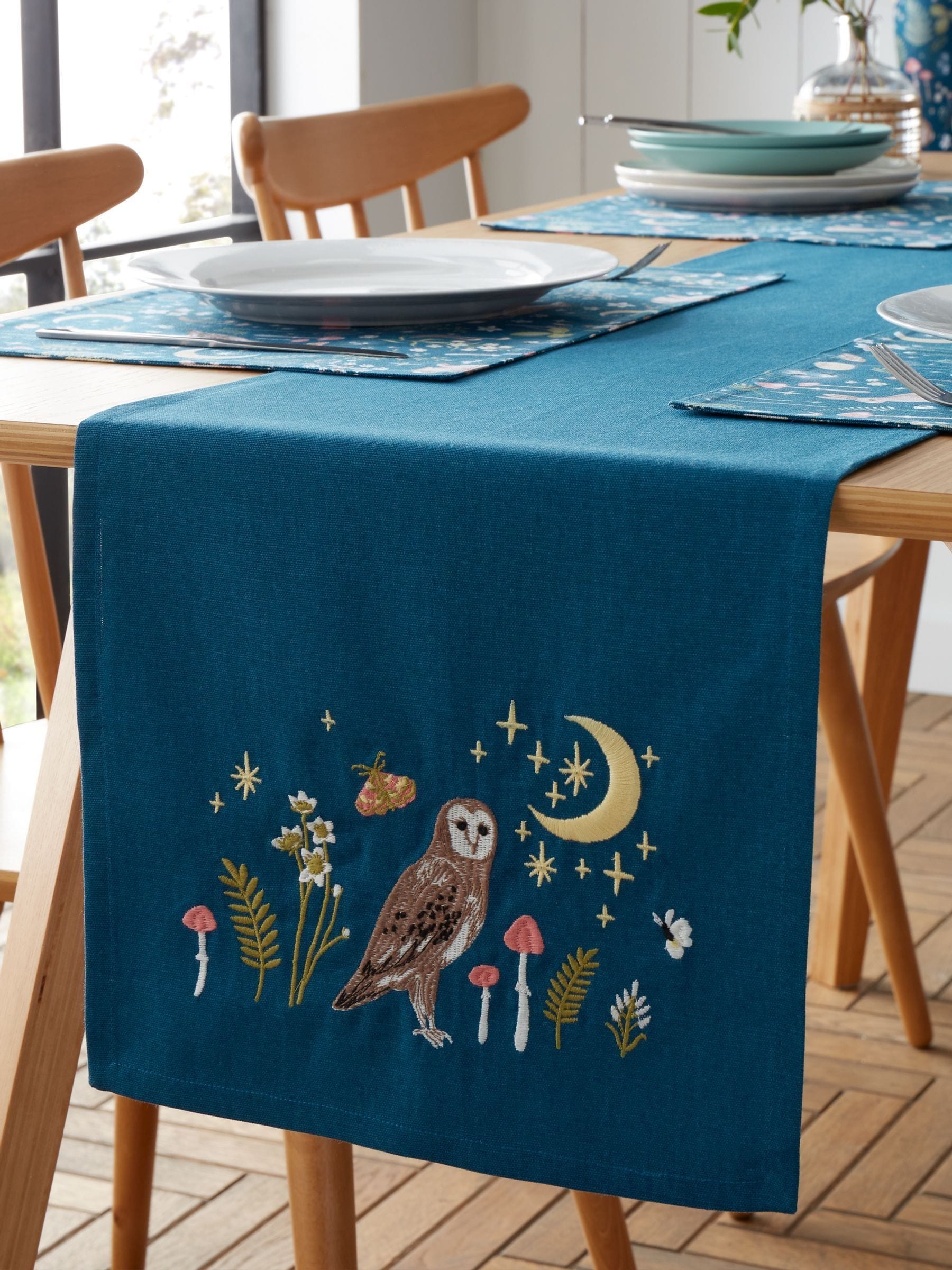 Catherine Lansfield Enchanted Twilight Animals Dining Table Runner