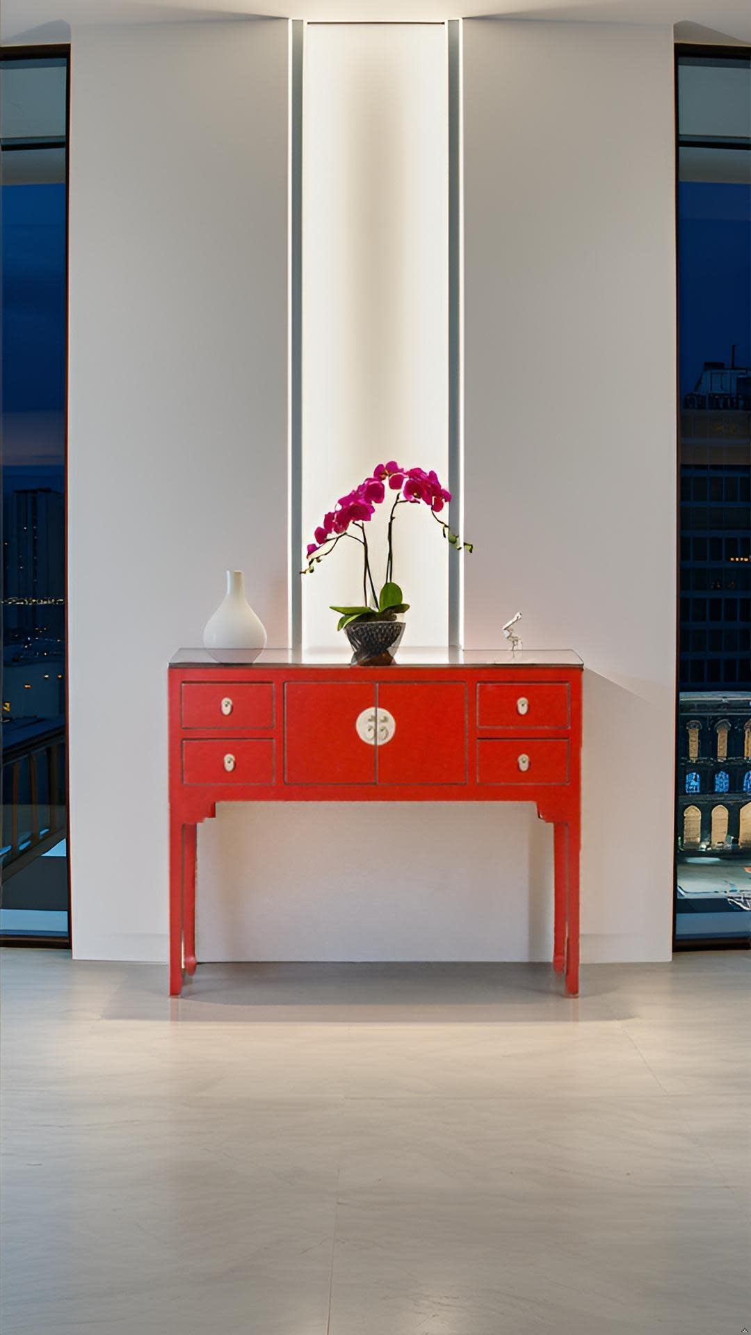 Fine Asianliving Chinese Sidetable Lucky Rood -