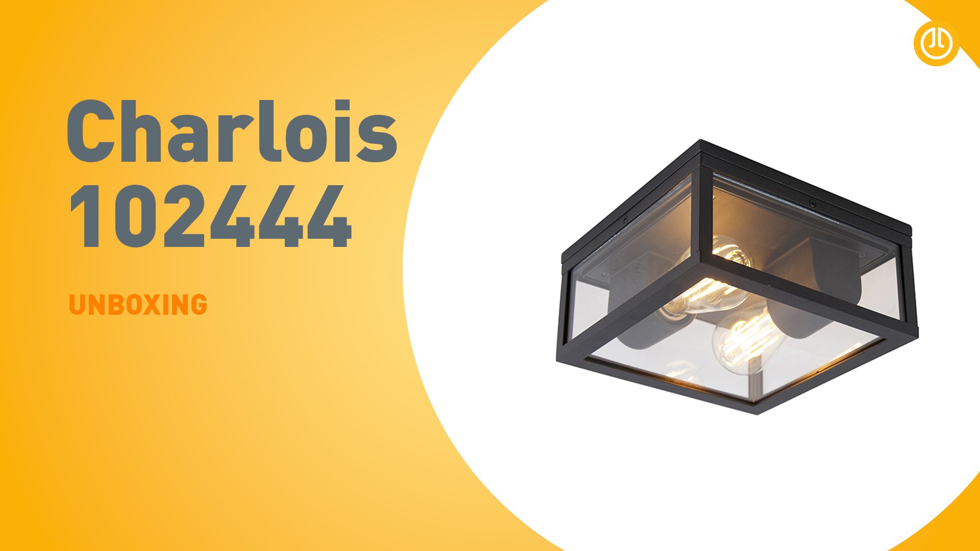 Industriële plafondlamp zwart IP44 2-lichts - Charlois