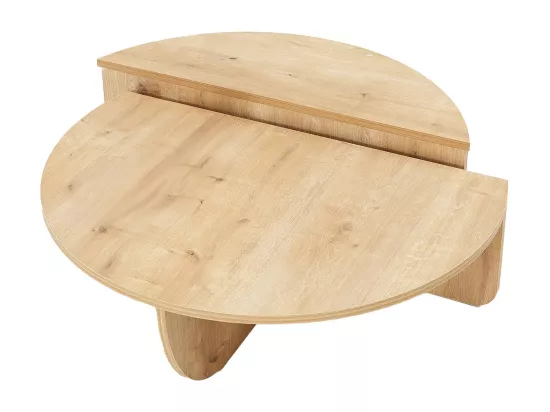 Lot de 2 tables basses - Naturel clair - ALOEVA