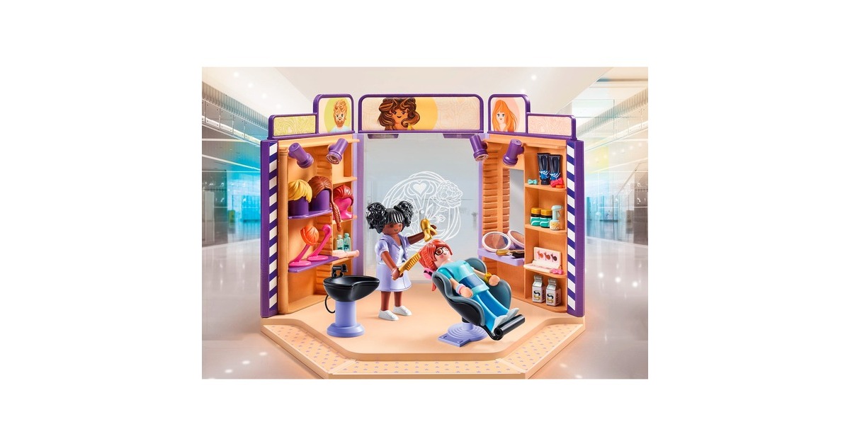 PLAYMOBILmyLife - Kapsalon Constructiespeelgoed  (71535)