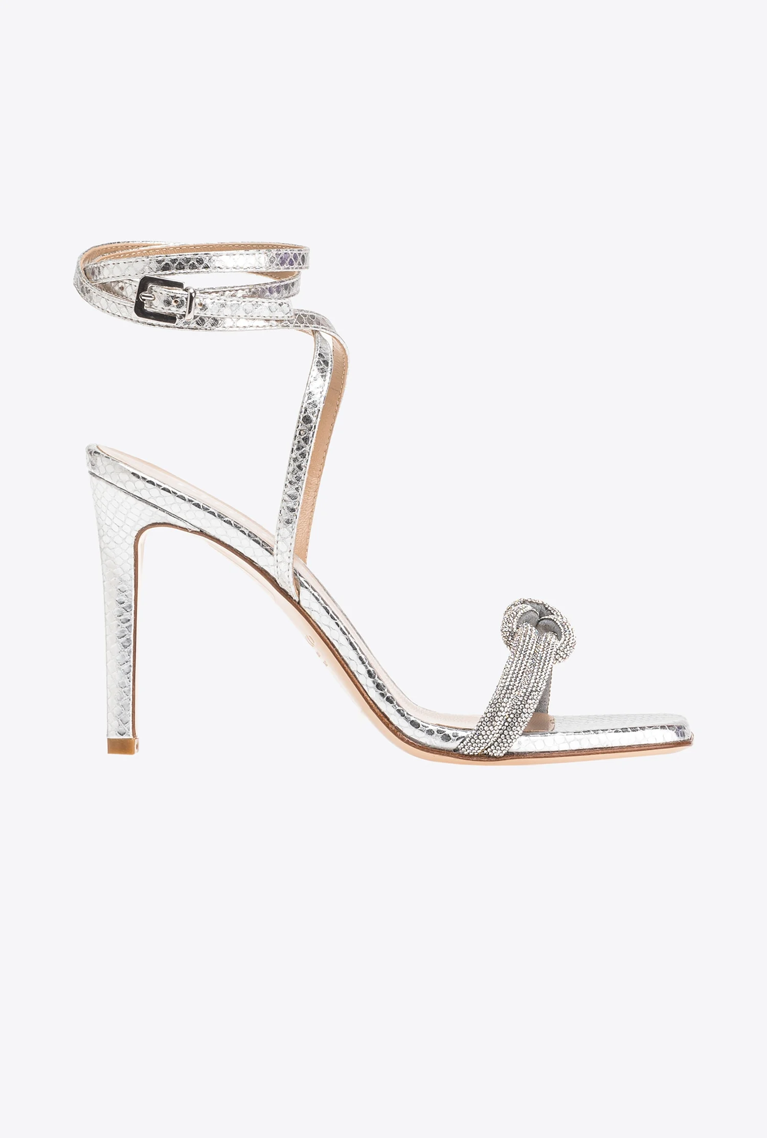 Sandales avec noeud | Argent