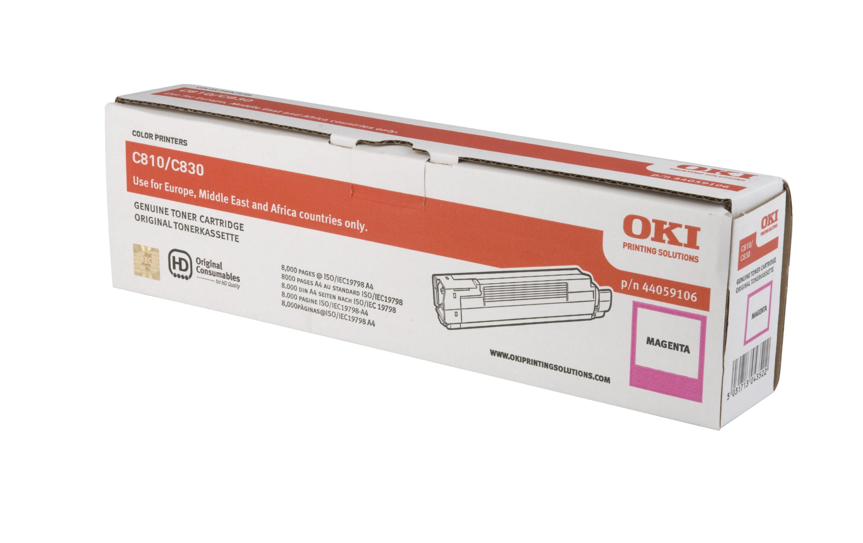 Toner 44059106 Magenta<br>Toner, Magenta