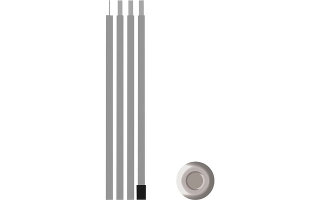 Bent Stahl Aufstellstange