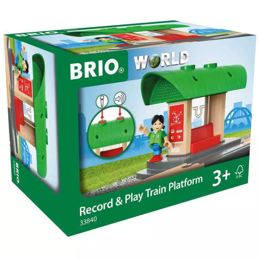 Brio Bahnhof mit Aufnahmefunktion bunt
