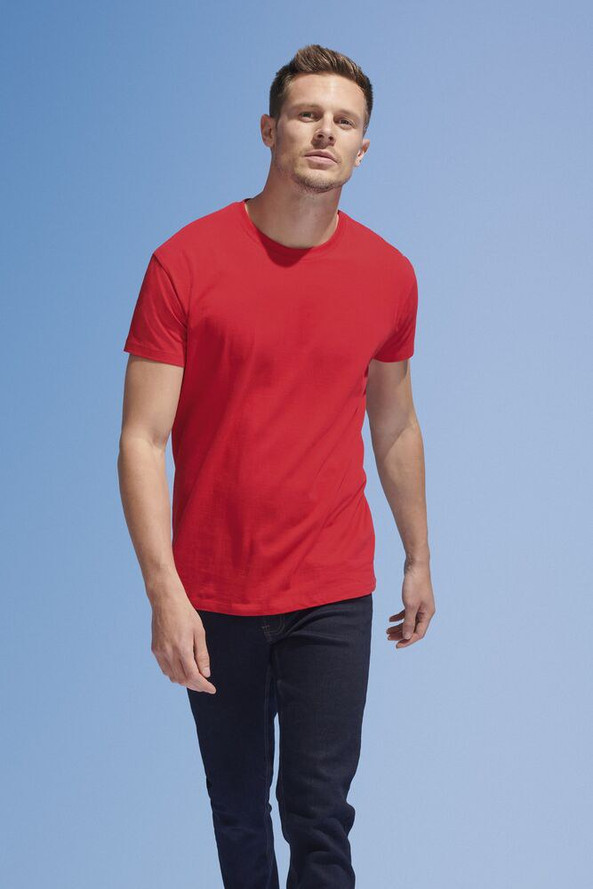 SOL'S 11500 - T-shirt Col Rond Homme Impérial Confort - qualité supérieure - coton semi-peigné