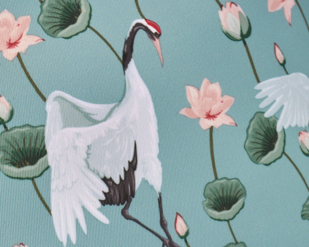 Gillian Jones - Makeup purse in Crane Dance Print - Toilettaske