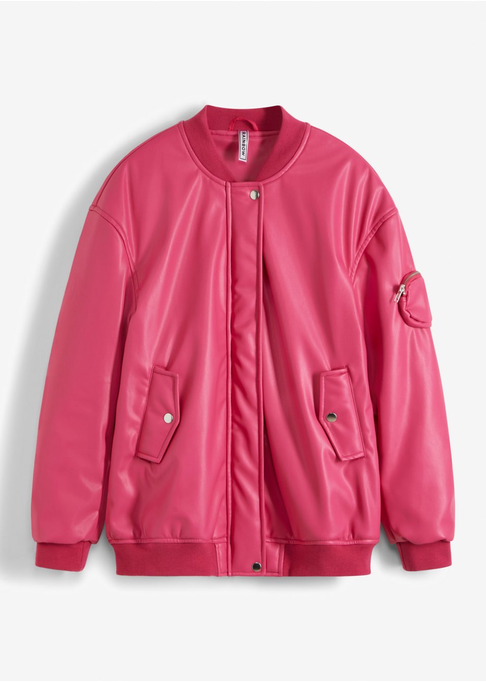 Veste biker PU oversize