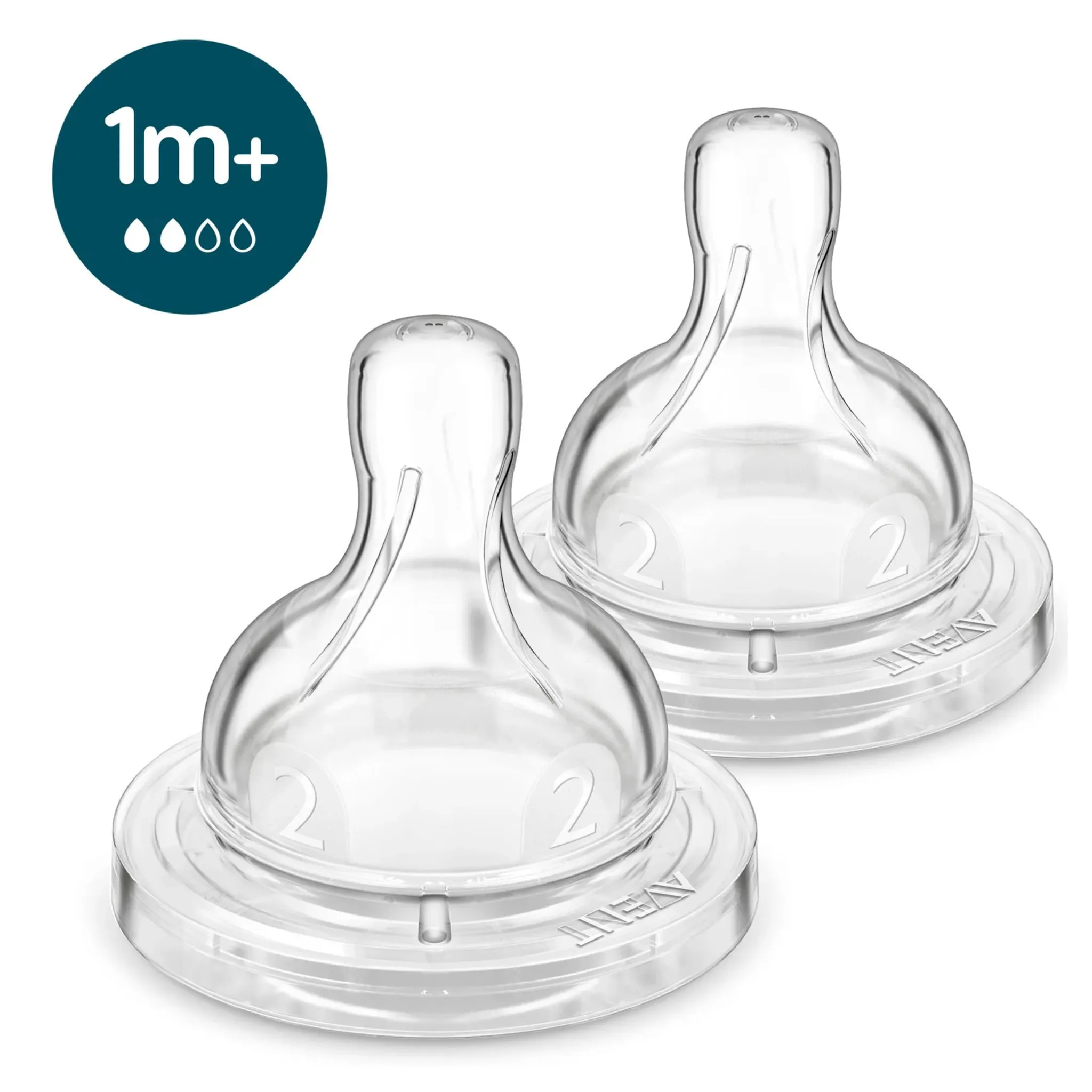Philips Avent Tétines Anticolique (2) Niveau 2 pour 1mois+