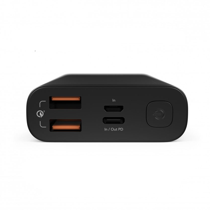 (12W) Evergreen 10000mAh 3 x USB / Micro USB / USB C / Powerbank Ladegerät Power Delivery 3.0 Quick Charge (EVG00001) - Black