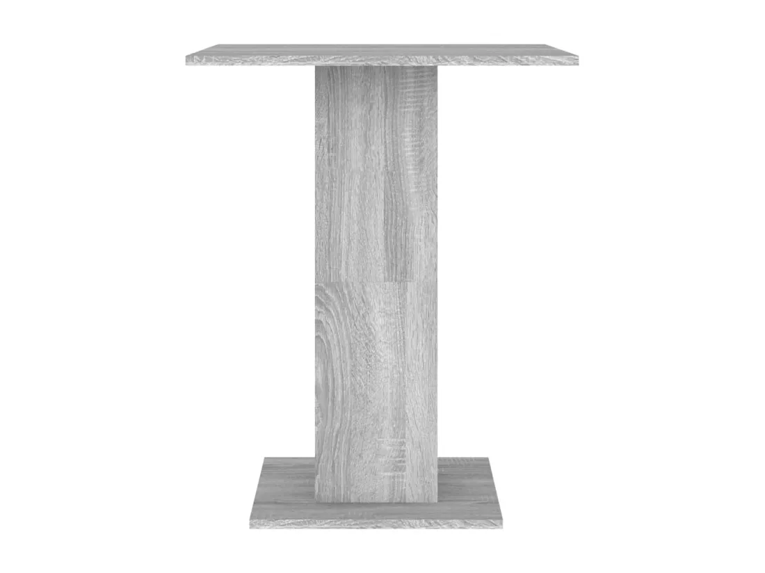 Table de bistro Sonoma gris 60x60x75 cm Bois d'ingénierie