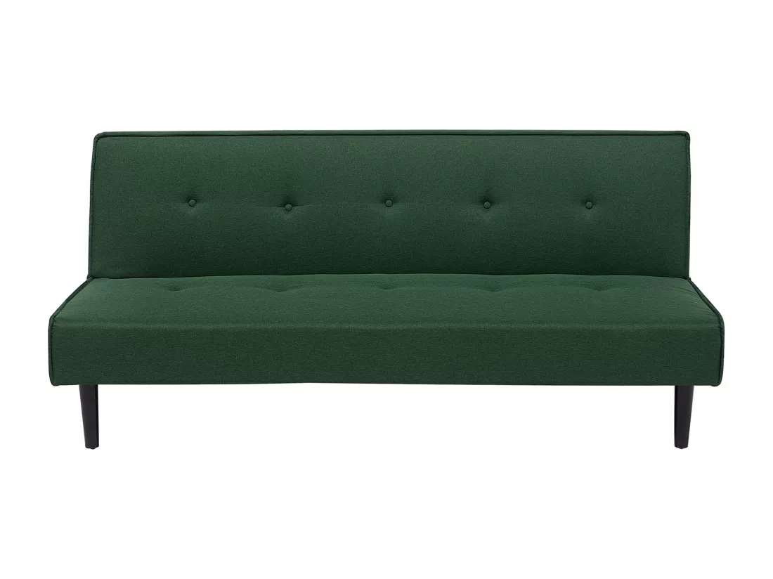 Canapé convertible 3 places en tissu vert foncé VISBY