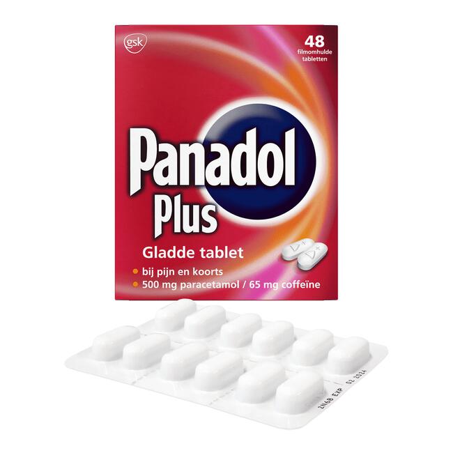Panadol Plus Gladde Tablet Paracetemol Filmomhuld