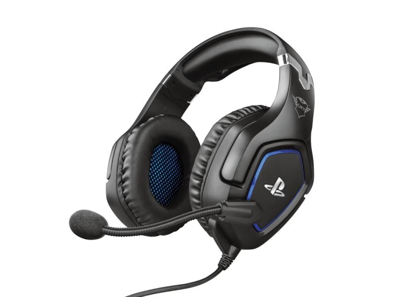 Trust Headset GXT 488 Forze PS4/PS5 Schwarz Gaming-Headset exklusiv für PS4 und PS5 mit einklappbarem Mikrofon und verstellbarem Kopfbügel