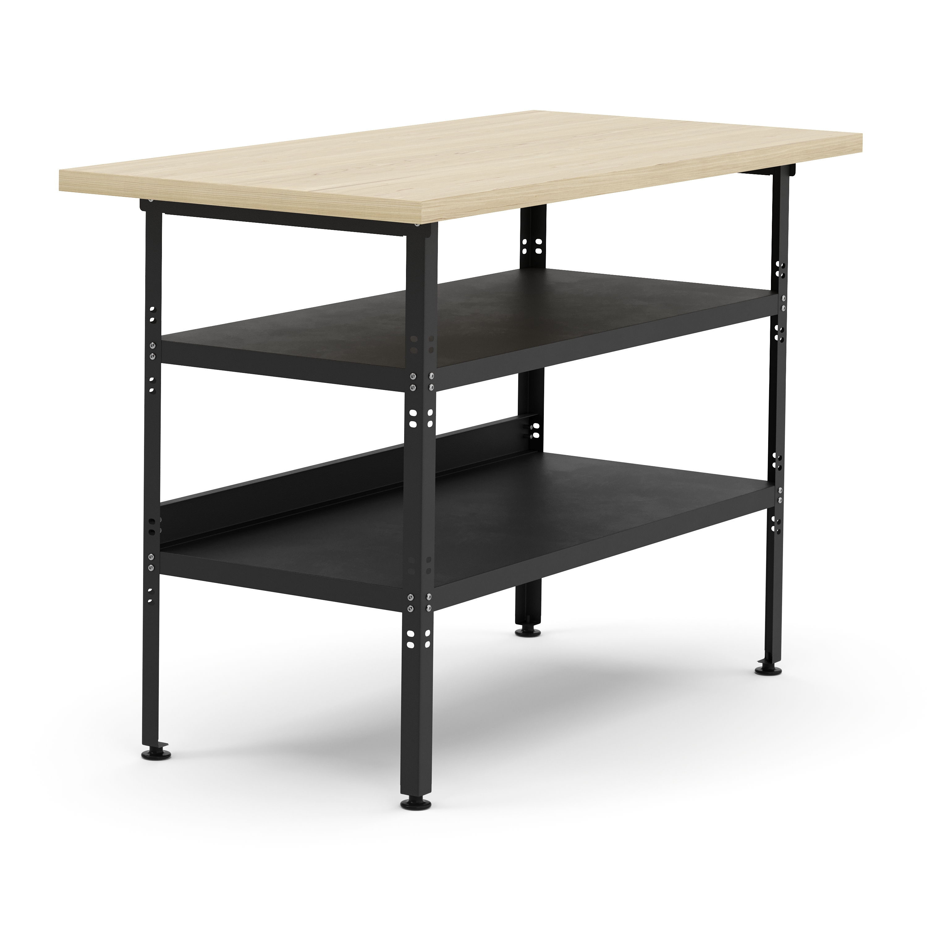 Werkbank mit 2 Ablagen 120 x 60 cm