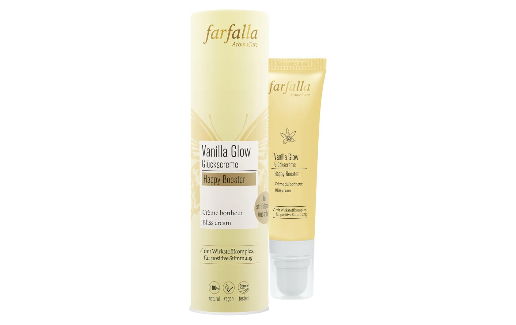 Gesichtscrème Vanilla Glow Happy Booster 30 mlNatürliche Gesichtspflege für ein strahlendes Aussehen