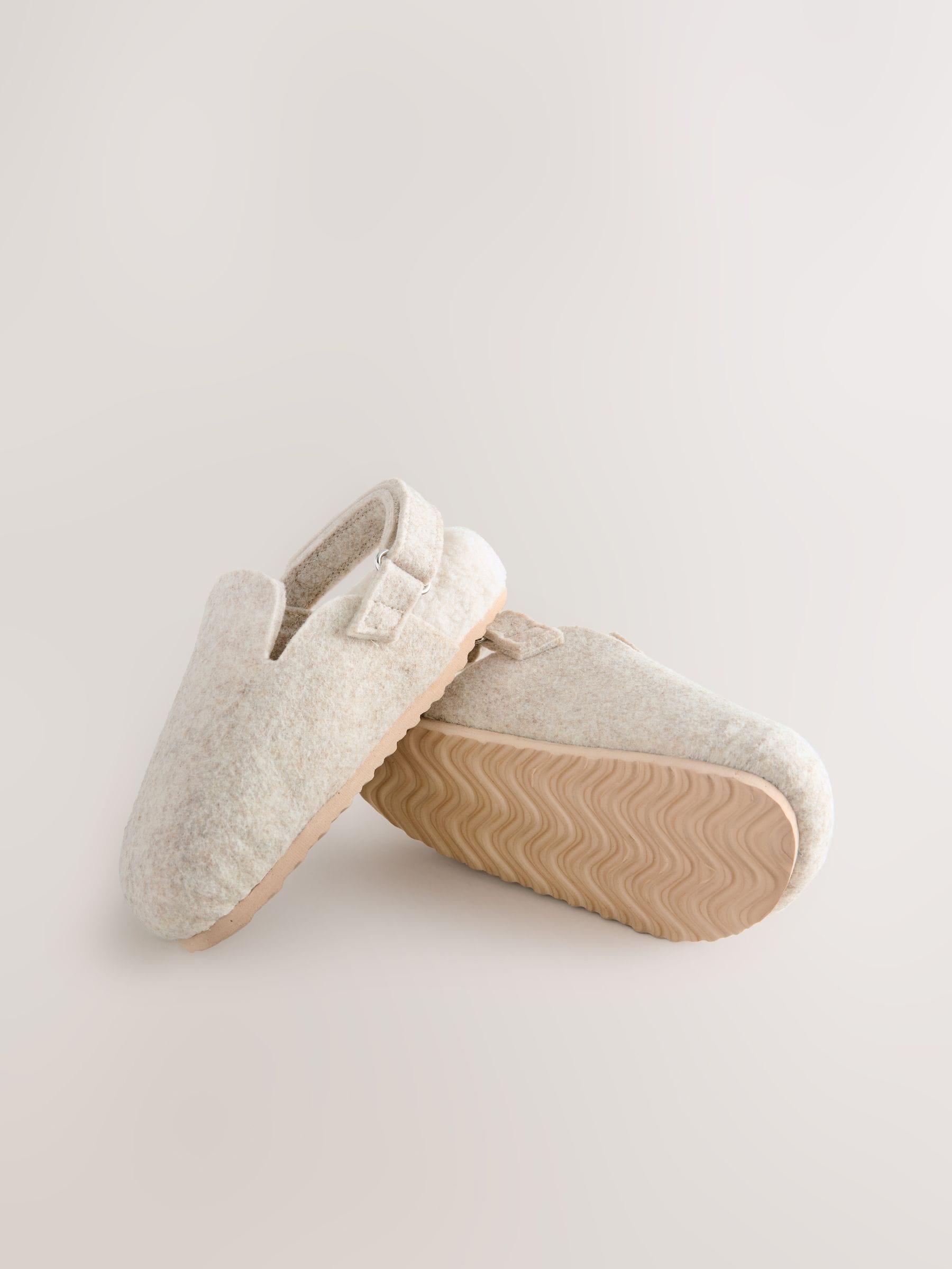 Neutraal - Felt Clog Slippers