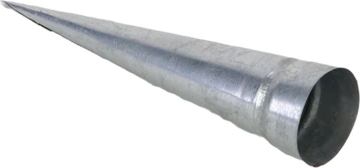 Kandelaar punt zink D 4 H 20 cm