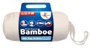 Lucovitaal Bamboe Pinda Kussen Wit 1ST