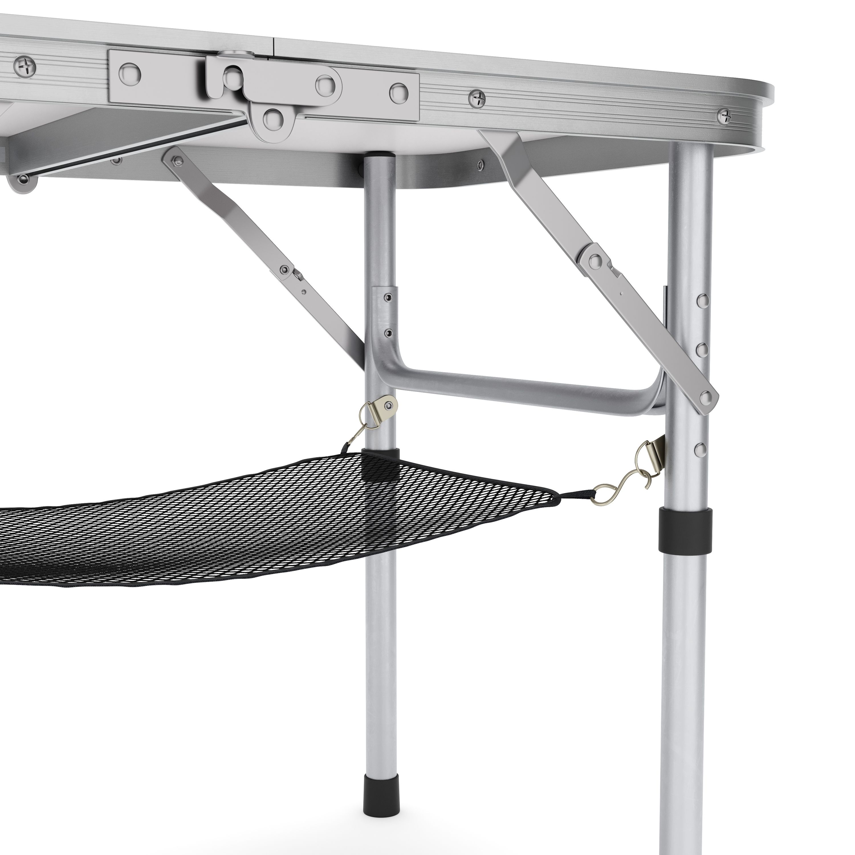 Campingtisch klappbar WILLY 2-fach höhenverstellbar 60 x 40 cm weiss