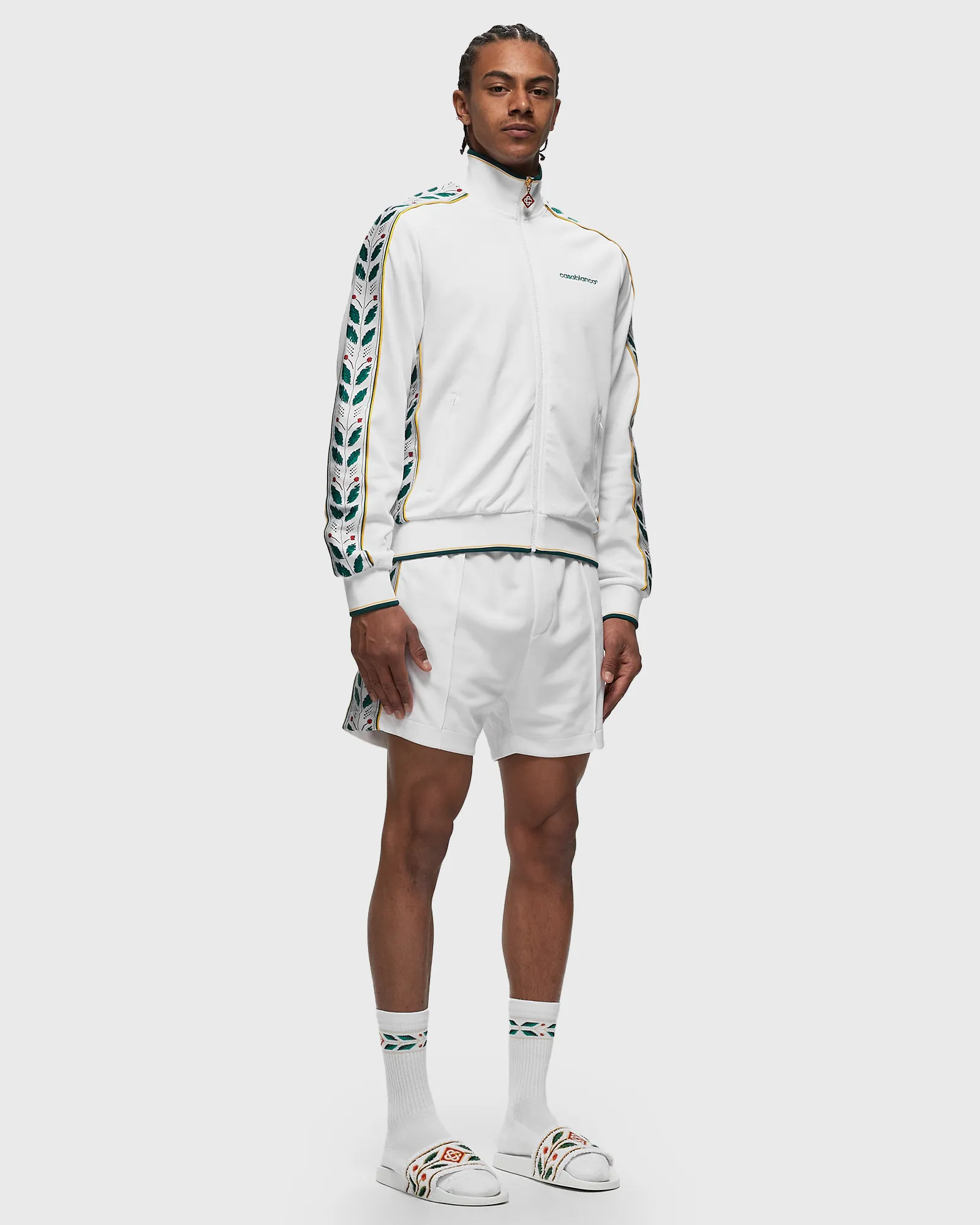 Casablanca MENS SEASONAL LAUREL TRACK TOP