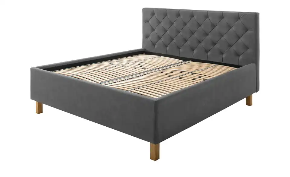 Polsterbettgestell San Remo Anthrazit 160 cm