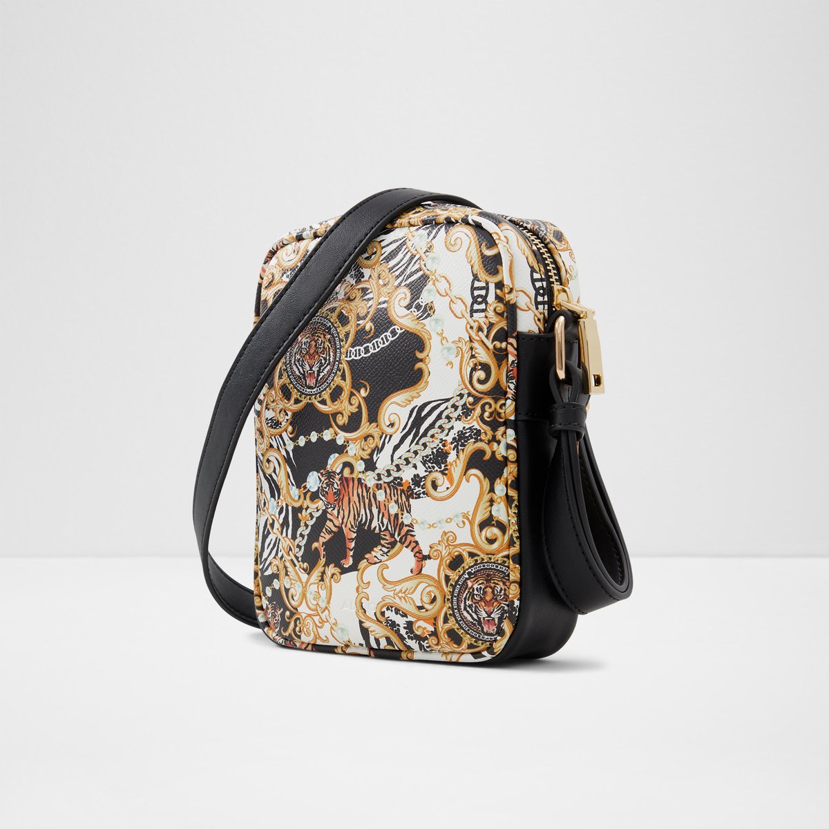 Palbaro Black-Gold Multi Men Bags & Wallets