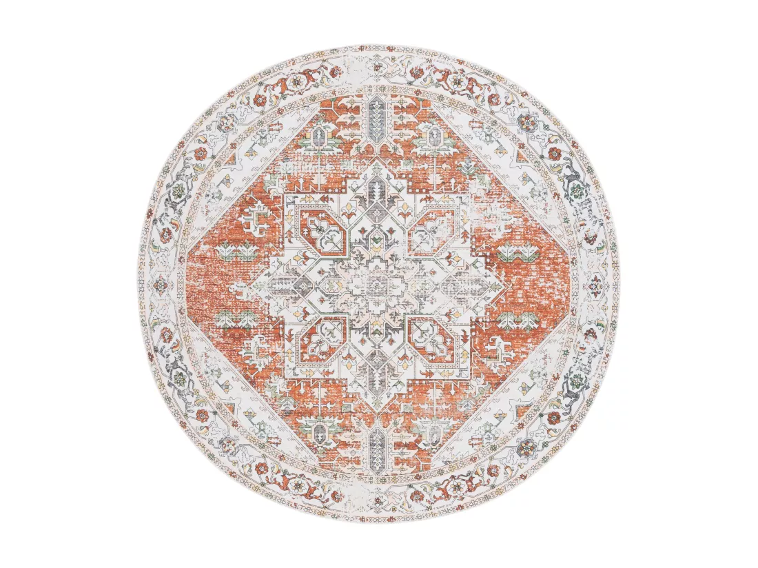 Tapis Ivory & Rust 183 X 183 cm - Denver