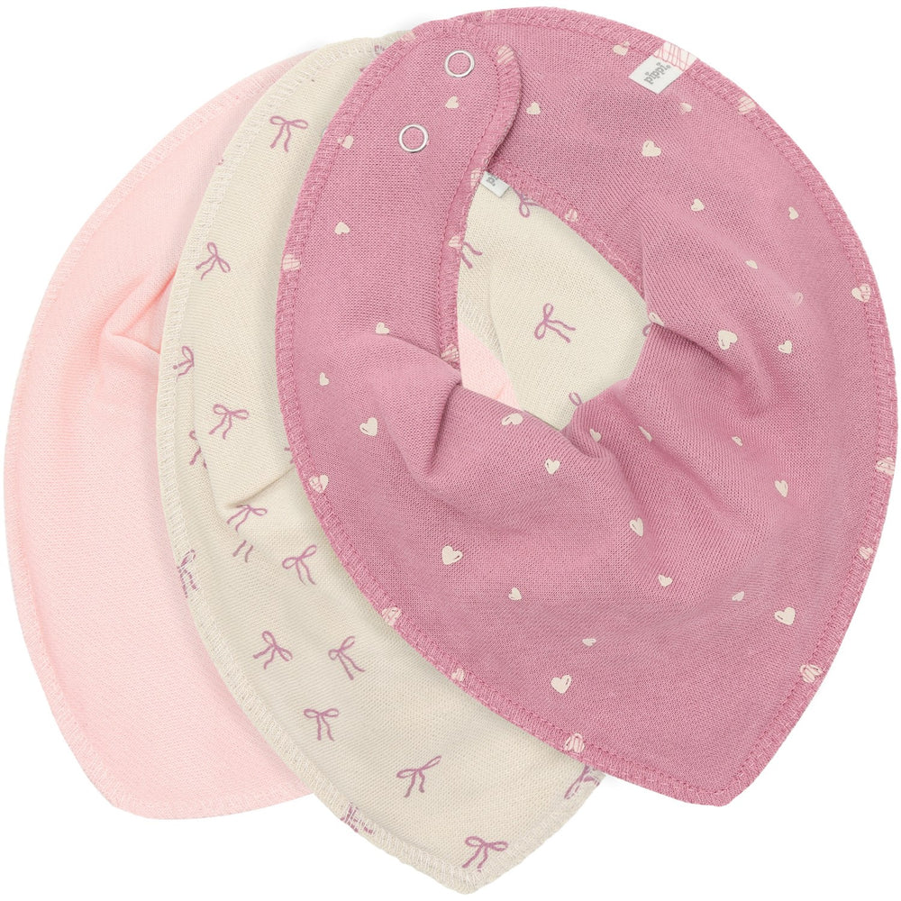 Køb Pippi Mauve Orchid Bandana Stof Savlesmæk Girl - Aop (3-Pack)