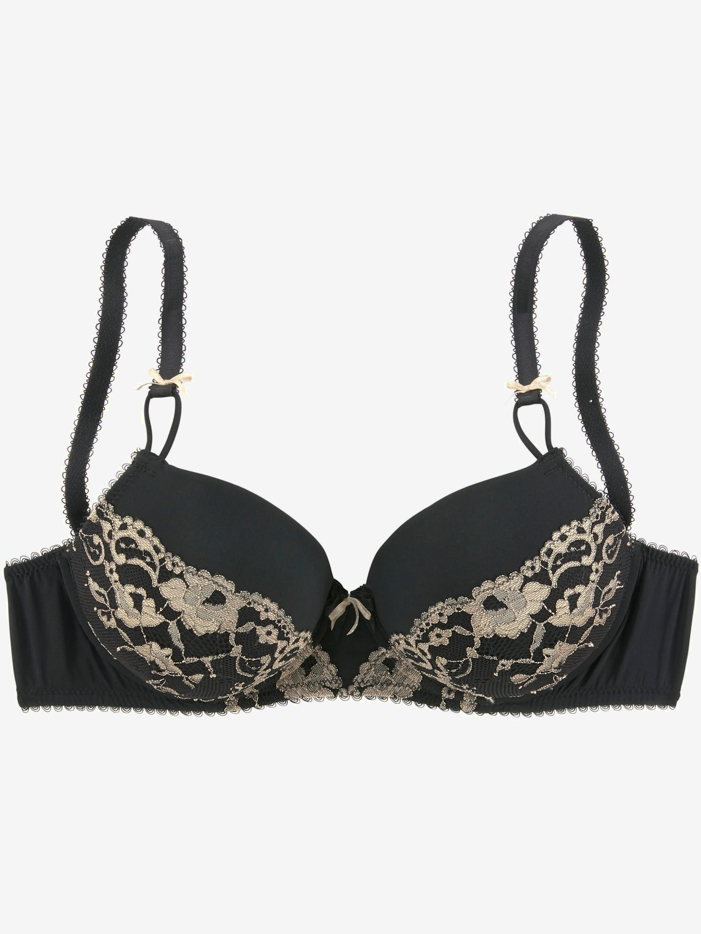 Soutien-gorge à coques, dentelle romantique sous les bonnets