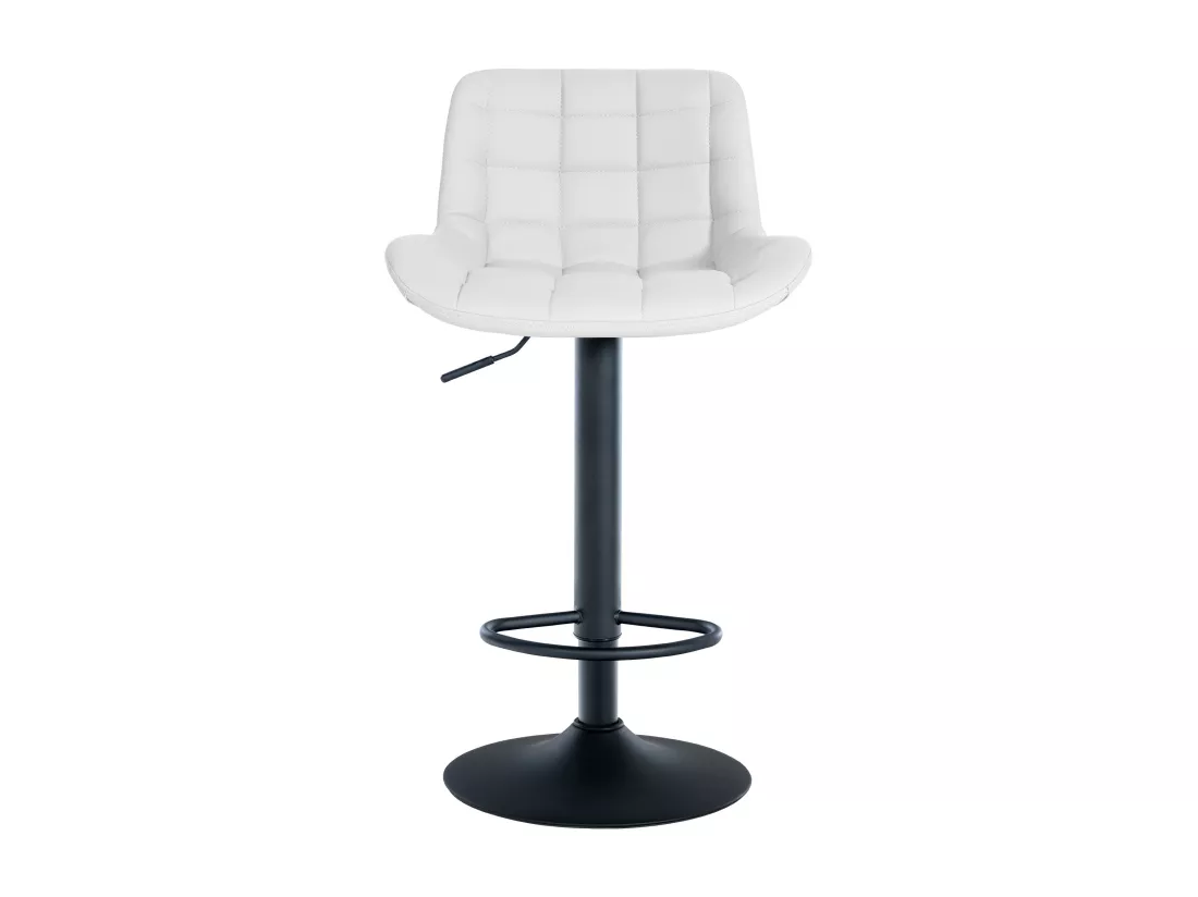 Lot de 2 Tabouret de bar - Similicuir - Blanc - Tover