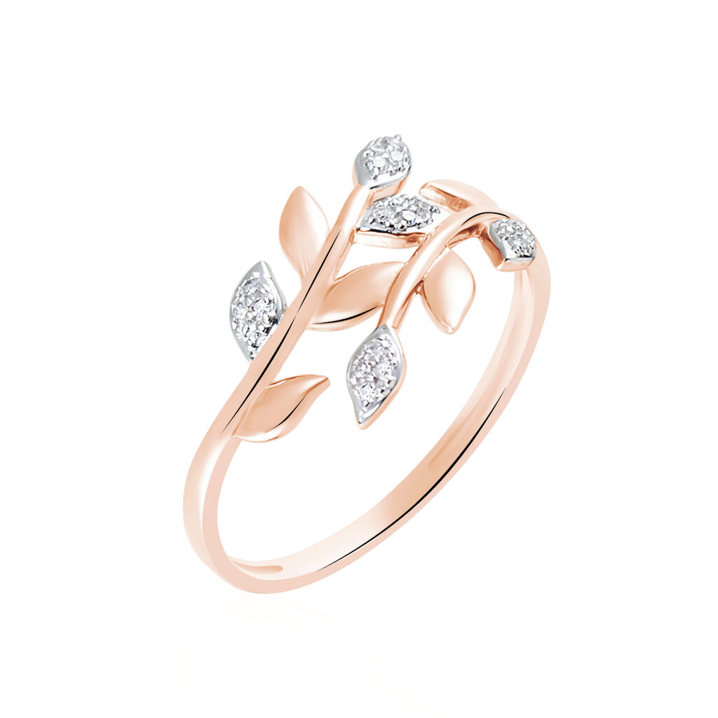 Bague Emelyne Or Rose Diamant