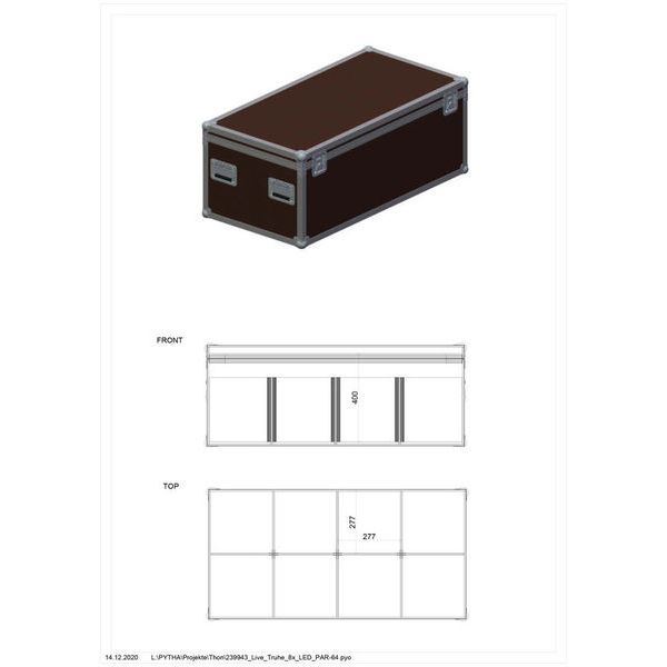 Thon Koffer für 8x LED PAR64 kurz