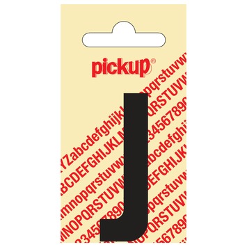 Pickup plakletter j 60 mm zwart