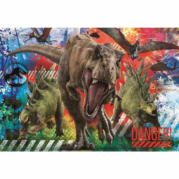 Puzzle 180 pièces Clementoni - Jurassic World en danger