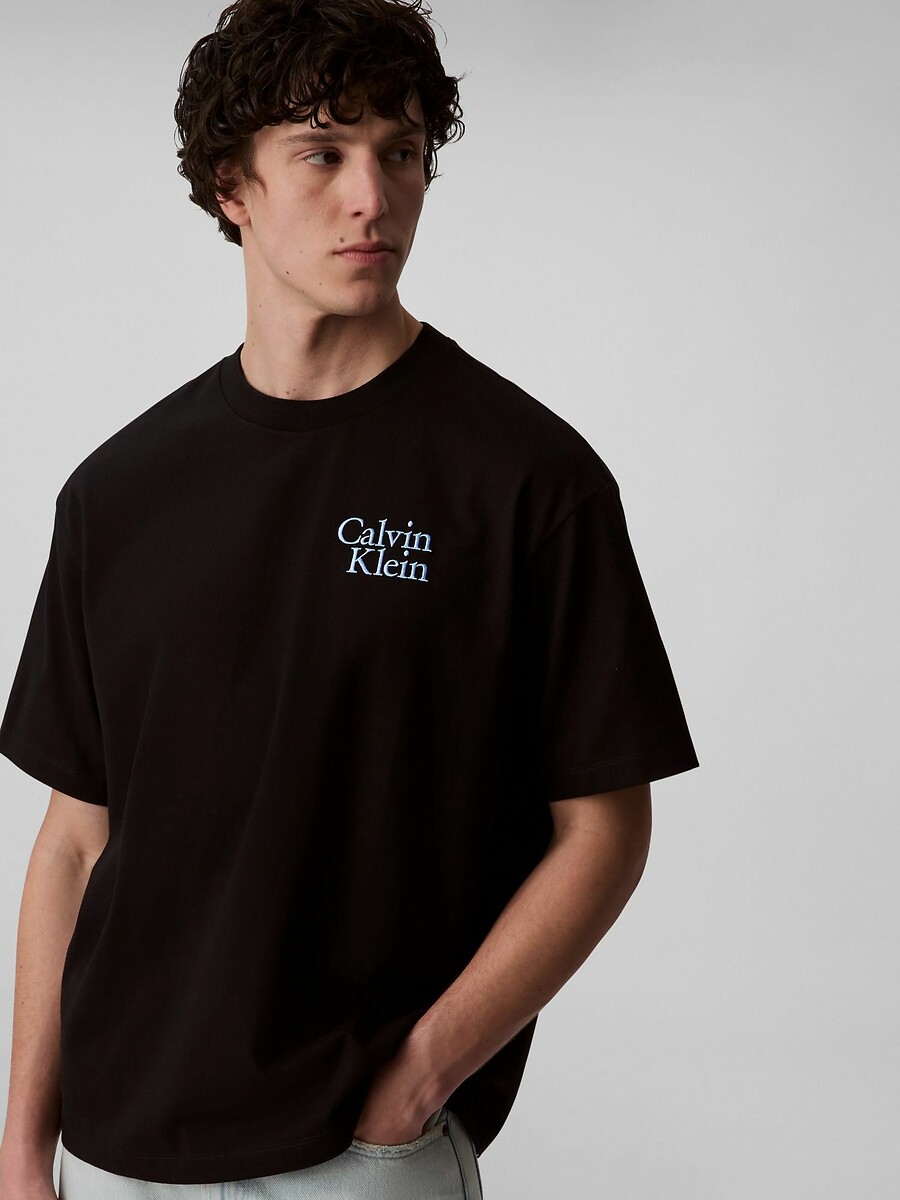 CALVIN KLEIN JEANS<br>Camiseta de manga comprida com logotipo