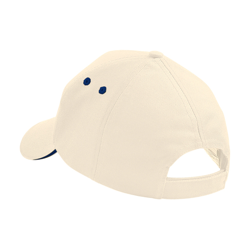 Boné esportivo de 5 painéis com aba, modelo Ultimate Sandwich, ideal para verão/piscina, 100% algodão.