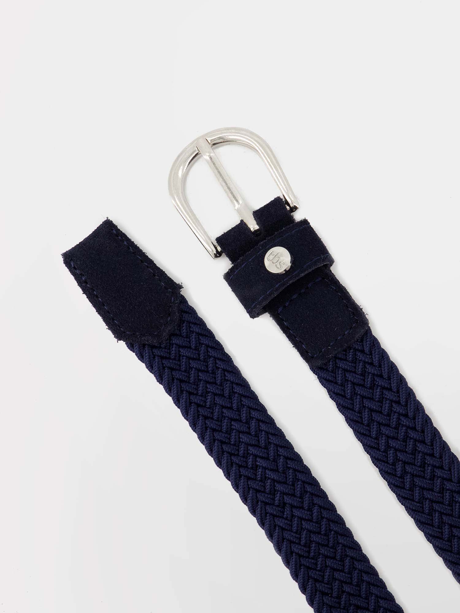 Ceinture Femme Tressée & Elastiquée Marine