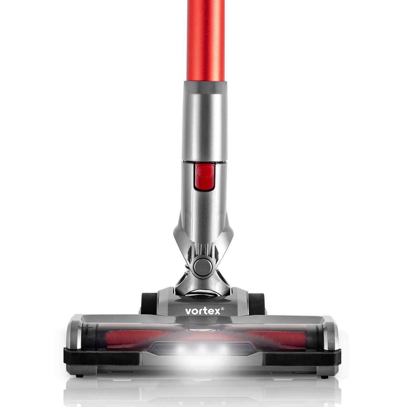 Vortex Aspirateur balai 2 en 1 sans fil gris/rouge - 23.5x23x119.5 cm