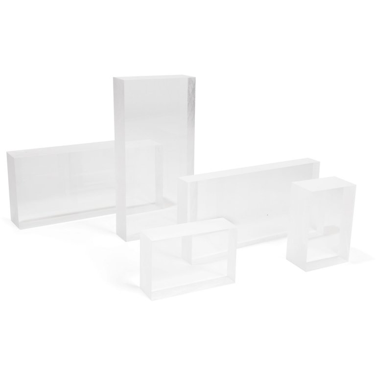 Acrylglas GS Blöcke, transparent, farblos (Zuschnitt möglich)