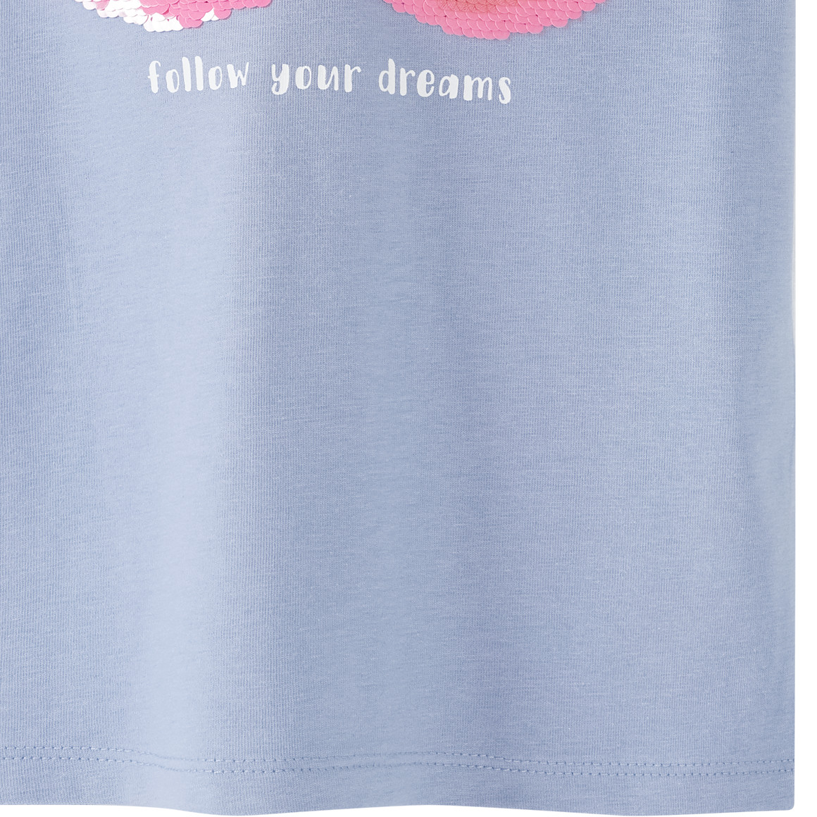 Topolino Mädchen T-Shirt mit Wendepailletten hellblau