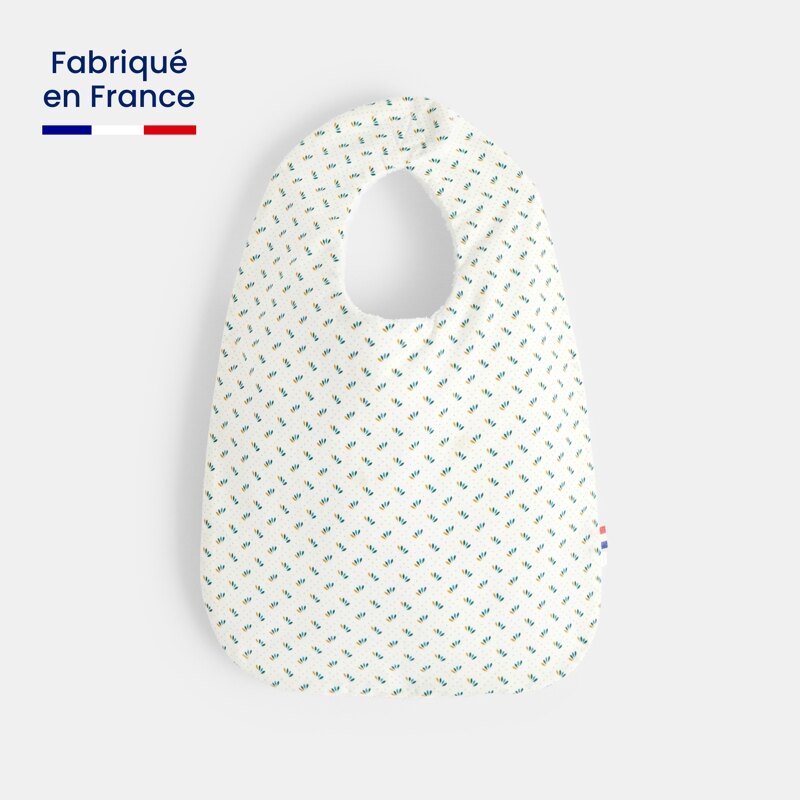 Bavoir éponge et popeline bébé mixte Vert