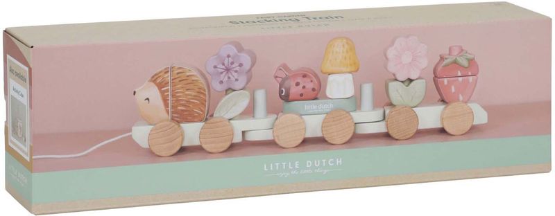 Little Dutch - Spoorwegtrein - Fairy Garden - Houten - Met Steekvormen