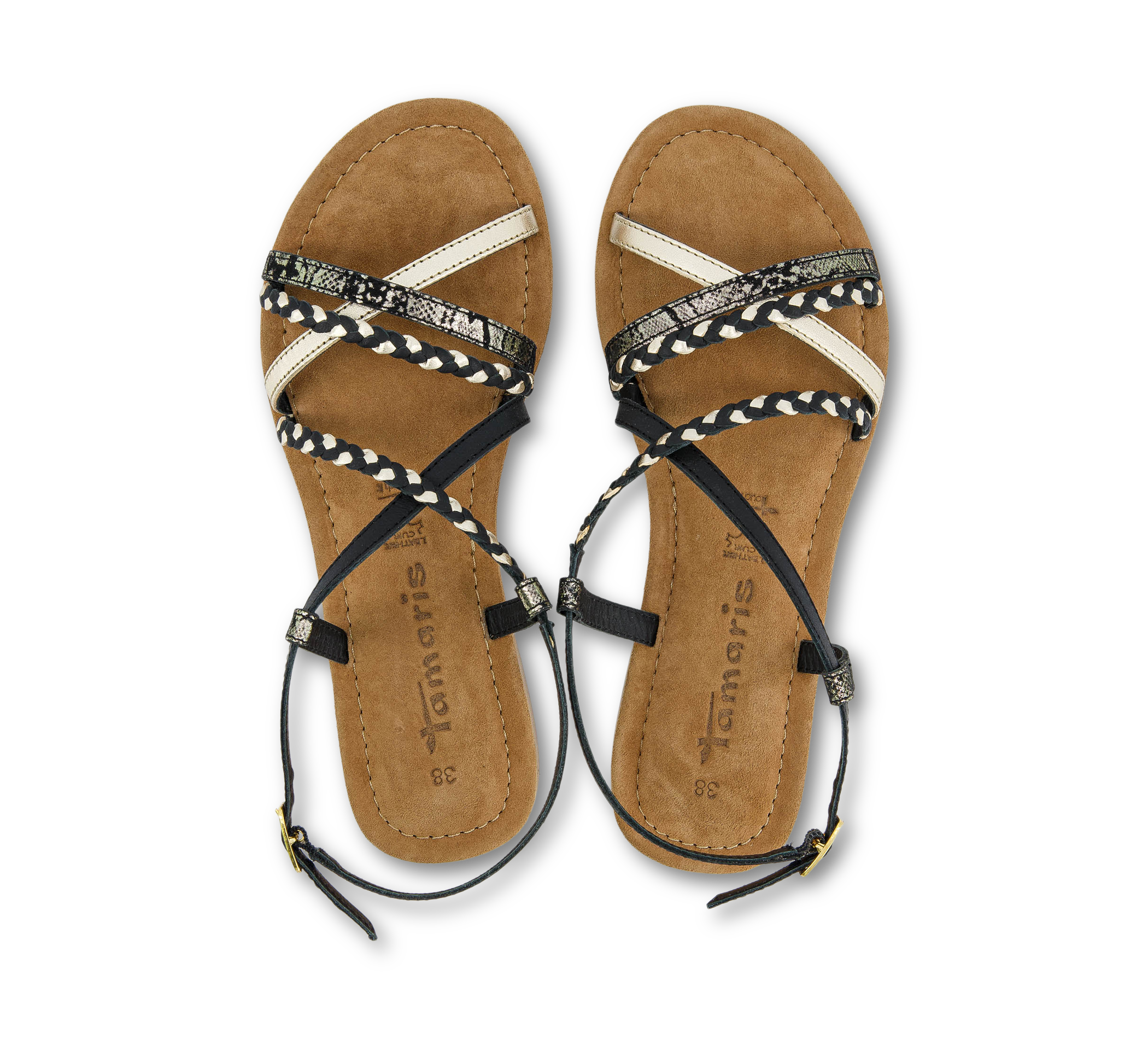 Tamaris Riemchensandalen schwarz