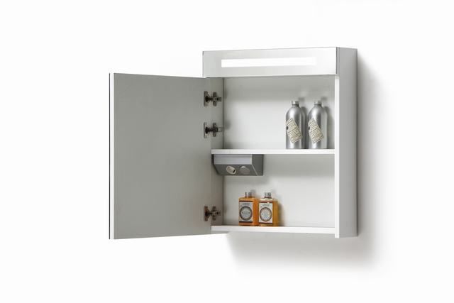 Lambini Designs TL spiegelkast Hoogglans wit 58cm links