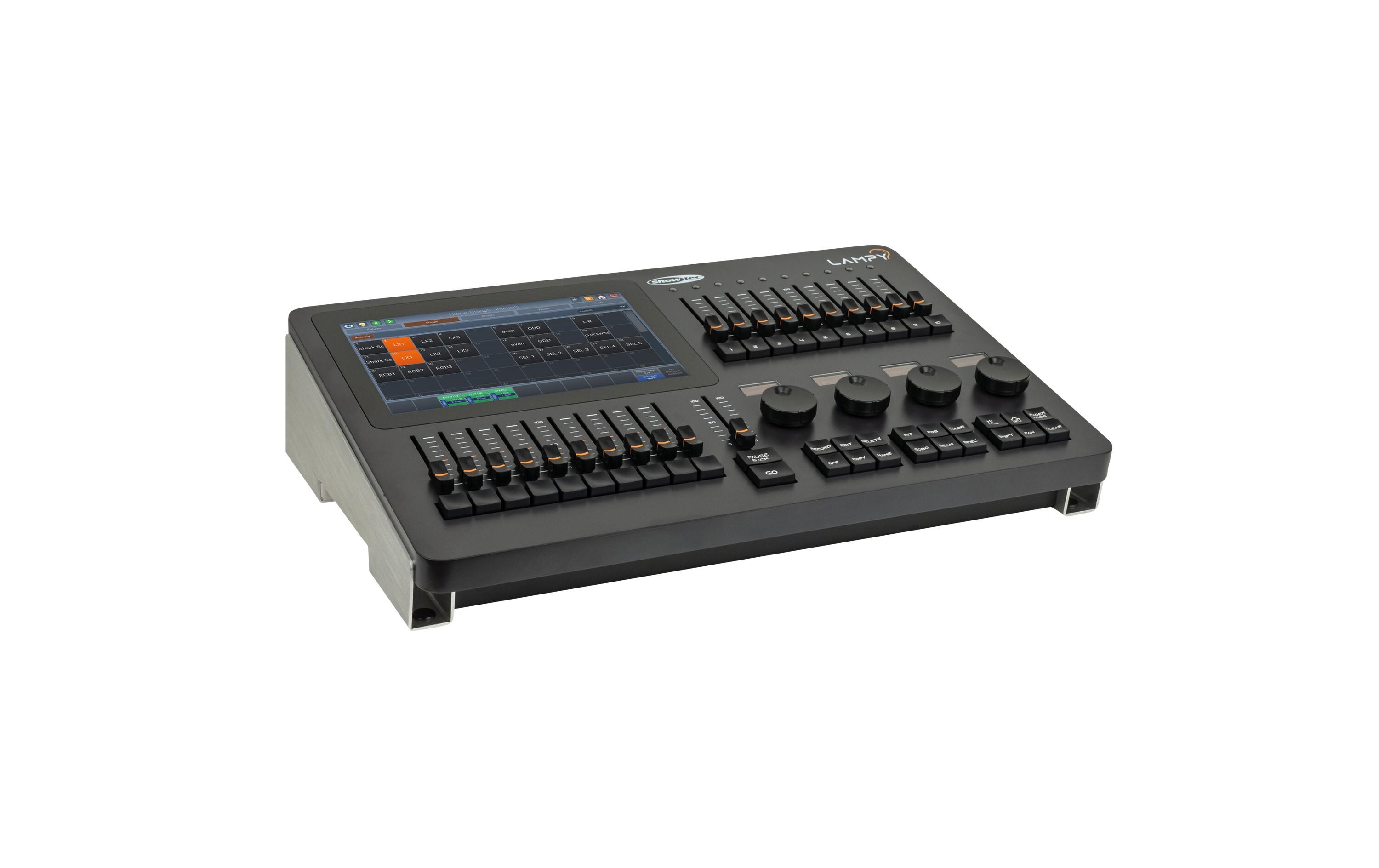 Lichtsteuerung LAMPY 20 2U<br>Voll ausgestattete 1024-Kanal-2-Universum-DMX-Konsole