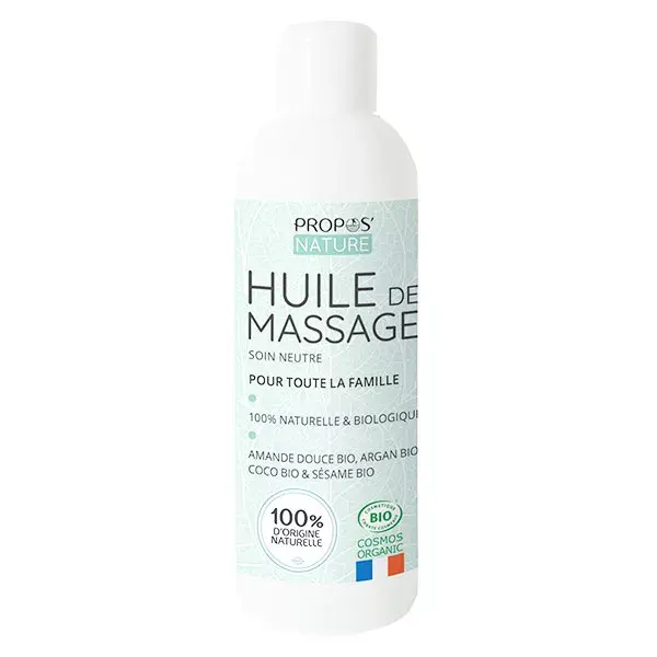 Óleo de Massagem Orgânico Neutro Nature Cosmetic da Propos 200ml