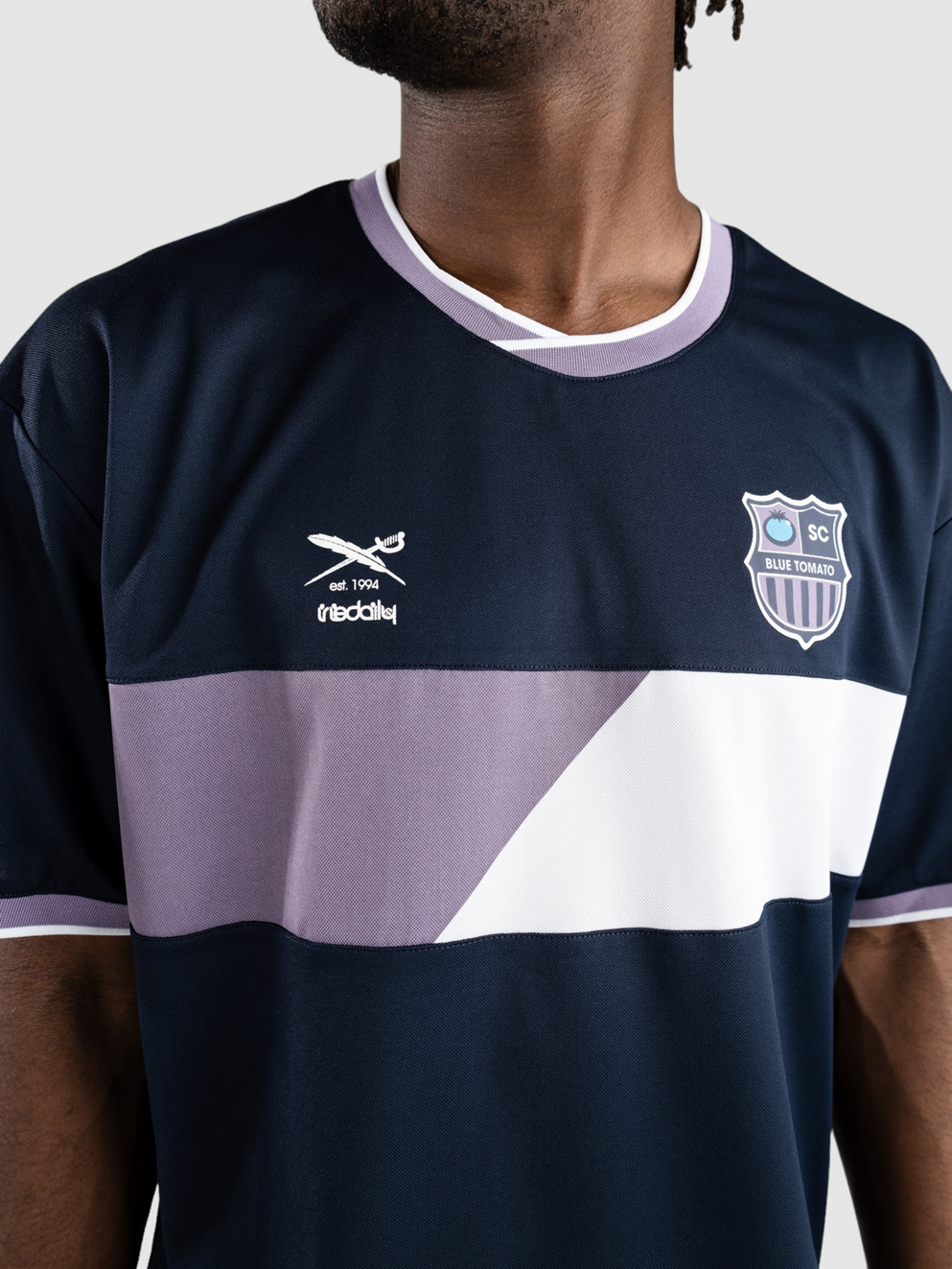 Iriedaily X BT SC Trikot T-Shirt navy purple