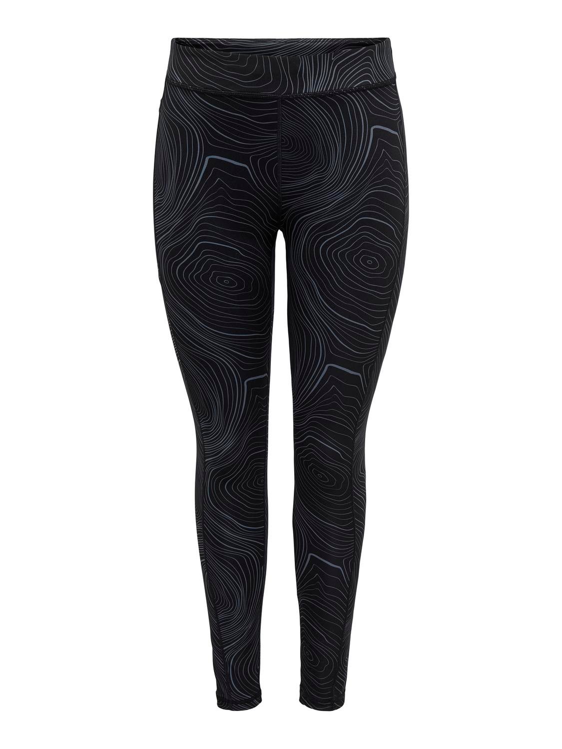 ONPRYA-2-STEN Hohe Taille Enger Schnitt Sportleggings Black