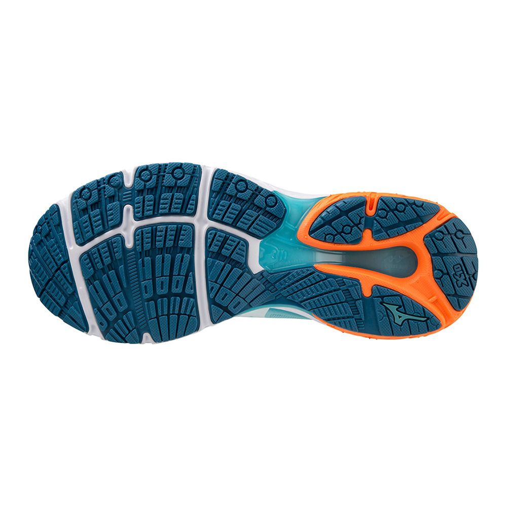 Mizuno WAVE PRODIGY 4 - Chaussures running Femme antigua sand/white/light orange